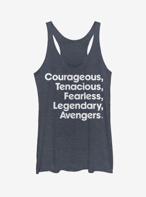 Marvel Avengers Endgame Name List Womens Tank