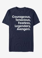 Marvel Avengers Endgame Name List T-Shirt