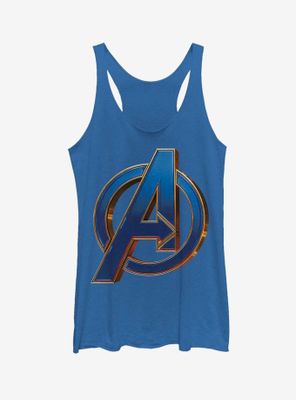 Marvel Avengers Endgame Blue Logo Womens Tank