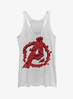 Marvel Avengers: Endgame Avengers Shattered Girls White Heathered Tank Top