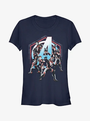 Marvel Avengers: Endgame Space Force Girls Navy Blue T-Shirt