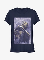 Marvel Avengers: Endgame Thanos Painted Girls Navy Blue T-Shirt