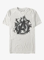 Marvel Avengers: Endgame Flying Heroes Natural T-Shirt