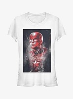 Marvel Avengers: Endgame Captain America Painted Girls White T-Shirt