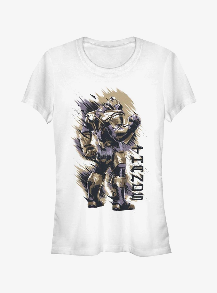 Marvel Avengers: Endgame Thanos Shoulder Girls T-Shirt