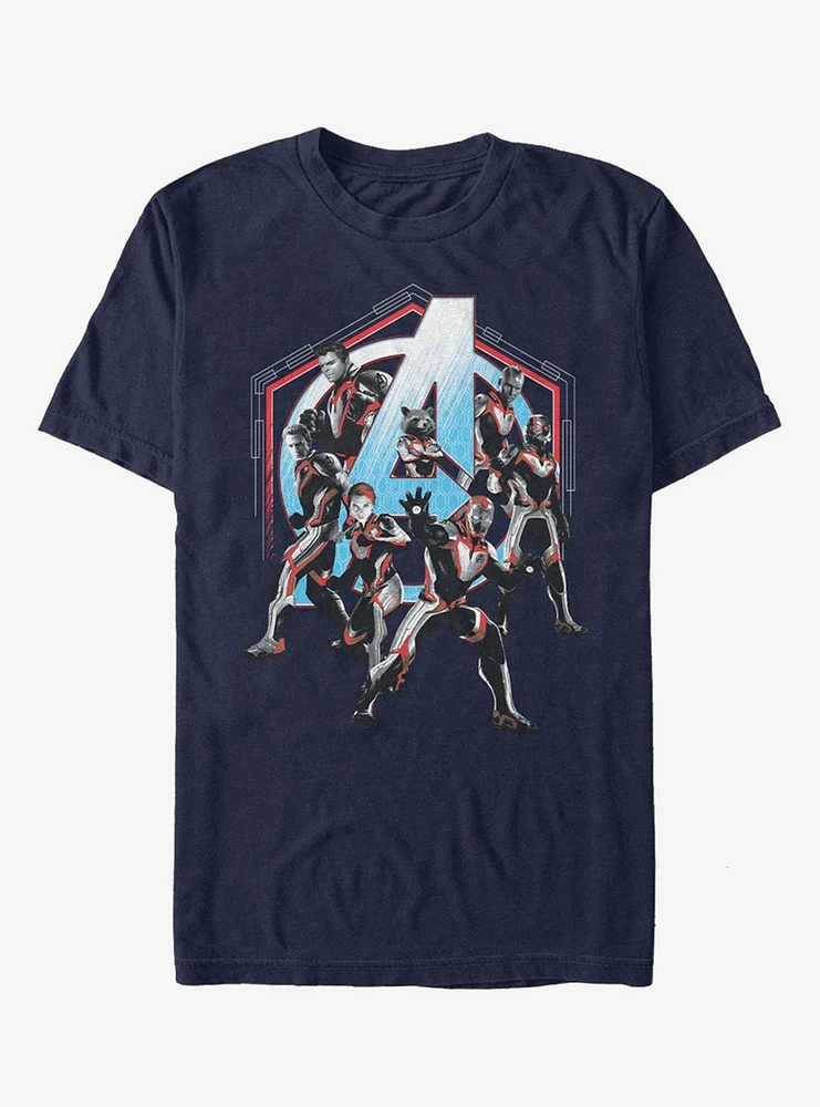 Marvel Avengers: Endgame Space Force Navy Blue T-Shirt