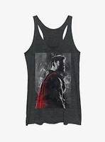 Marvel Avengers: Endgame Thor Painted Girls Black Heathered Tank Top