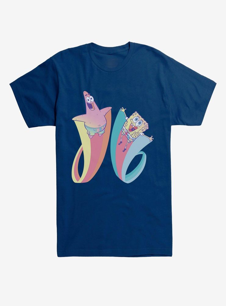 SpongeBob SquarePants Patrick Rainbow Jump T-Shirt