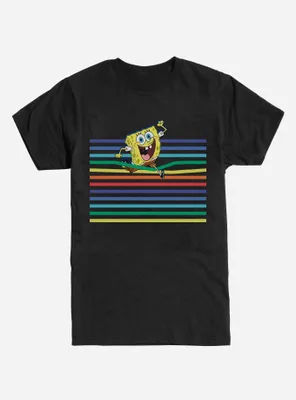 SpongeBob SquarePants Rainbow Lines T-Shirt