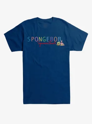 SpongeBob SquarePants  Rainbow Font T-Shirt