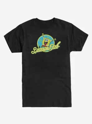 SpongeBob SquarePants Neon Circle Logo T-Shirt