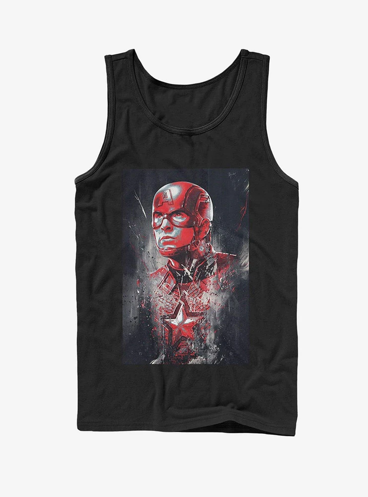 Marvel Avengers: Endgame Captain America Painted Tank Top