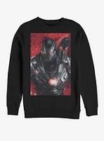 Marvel Avengers: Endgame War Machine Painted Sweatshirt