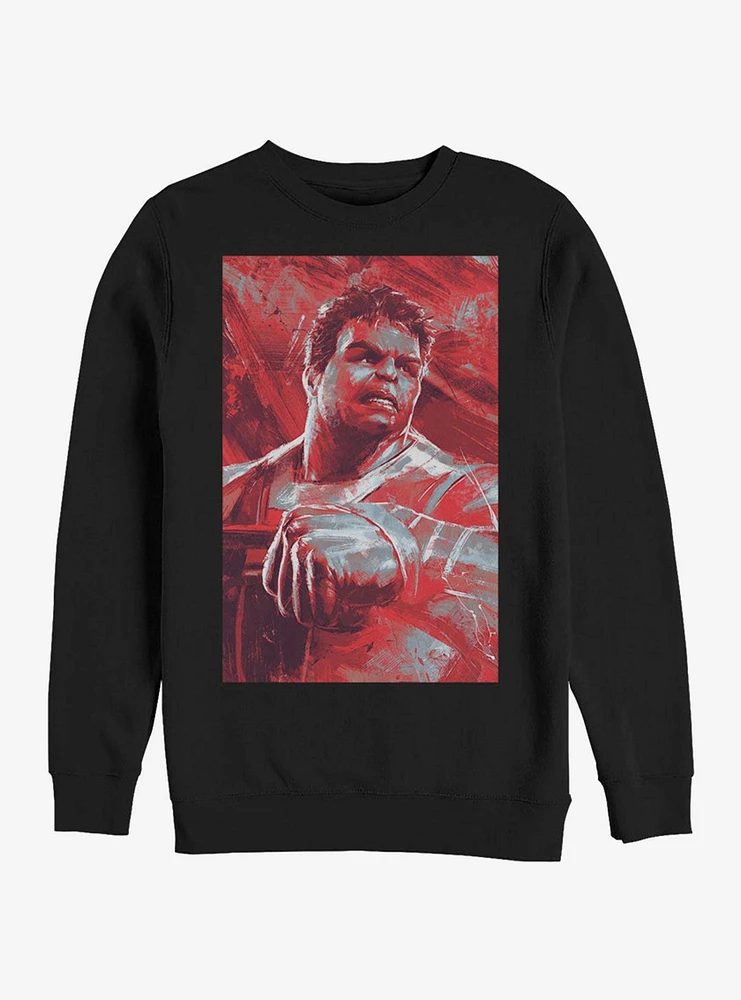 Marvel Avengers: Endgame The Hulk Painted Sweatshirt