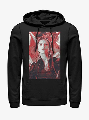 Marvel Avengers: Endgame Black Widow Red Painted Hoodie