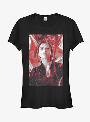 Marvel Avengers: Endgame Black Widow Red Painted Girls T-Shirt