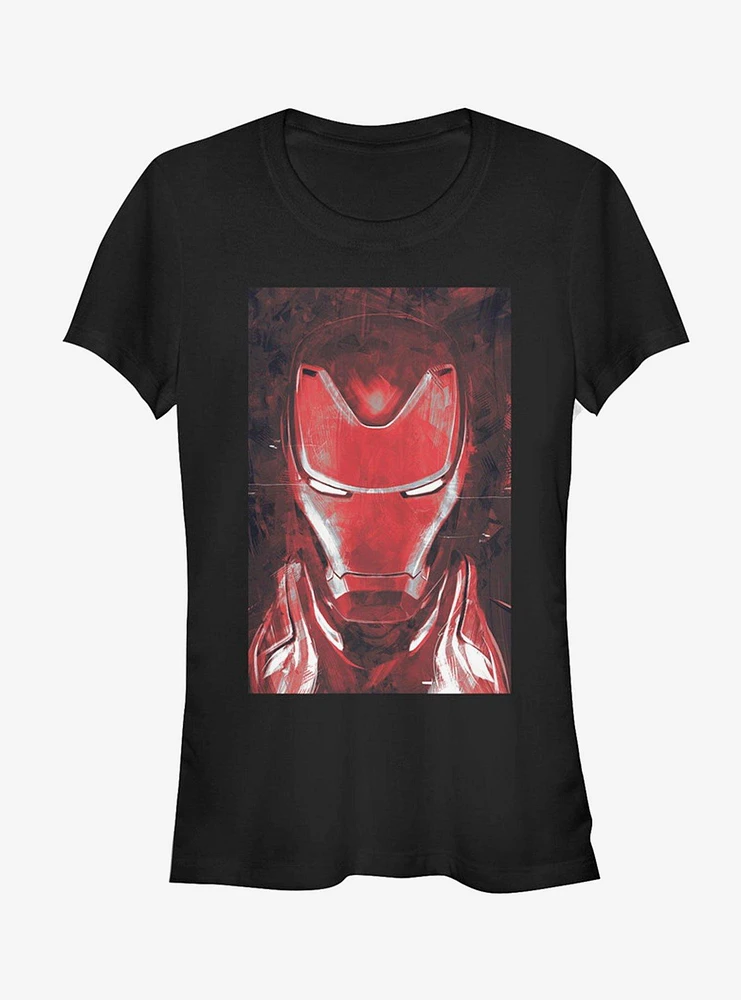 Marvel Avengers: Endgame Red Iron Man Girls White T-Shirt