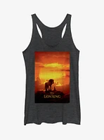 Disney The Lion King 2019 Pride Rock Poster Heathered Girls Tank Top