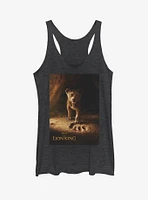 Disney The Lion King 2019 Simba Poster Heathered Girls Tank Top