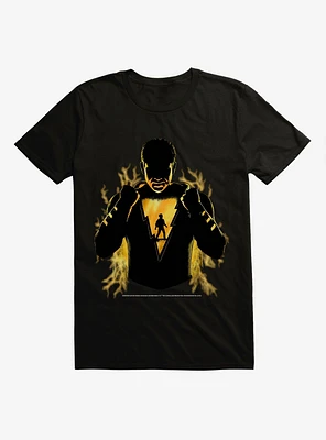 DC Comics Shazam! Billy Shadow Outline Flame Red T-Shirt