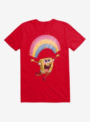 SpongeBob SquarePants Chasing Sparkle Rainbows T-Shirt