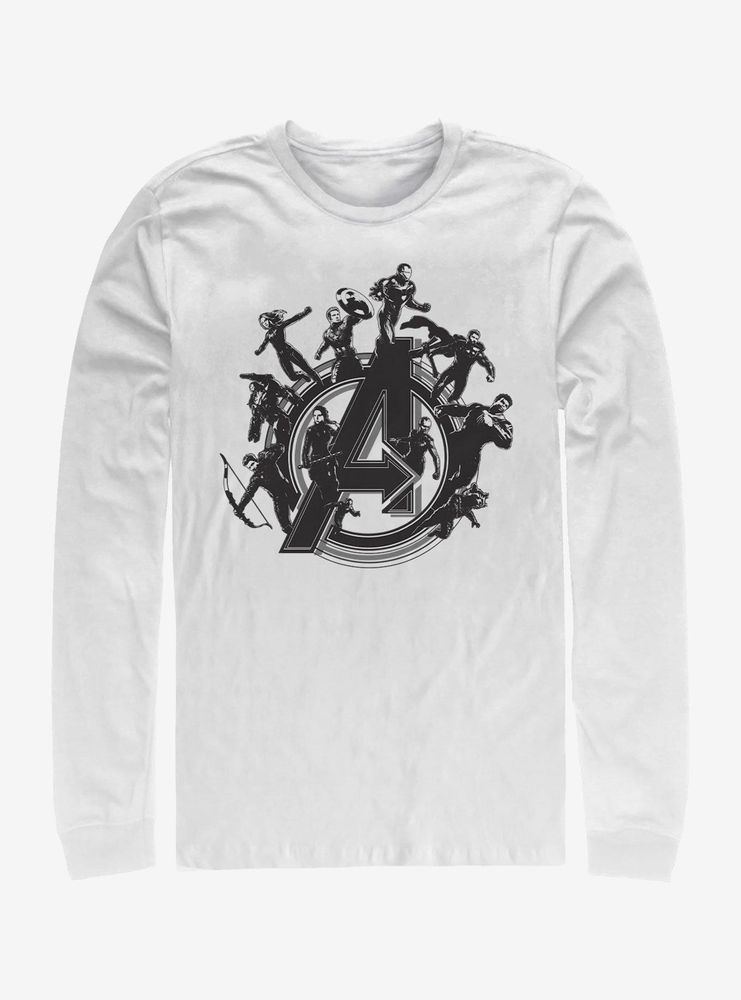 Marvel Avengers Endgame Flying Heroes Long Sleeve T-Shirt