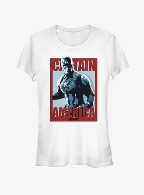 Marvel Avengers Endgame Captain America Poster Girls T-Shirt