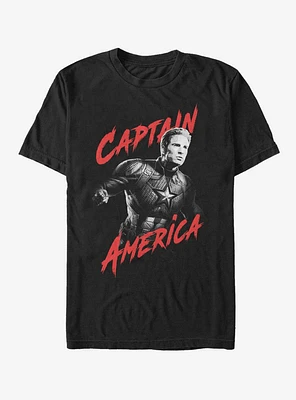 Marvel Avengers Endgame High Contrast Captain America T-Shirt