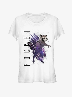 Marvel Avengers Endgame Rocket Painted Girls T-Shirt