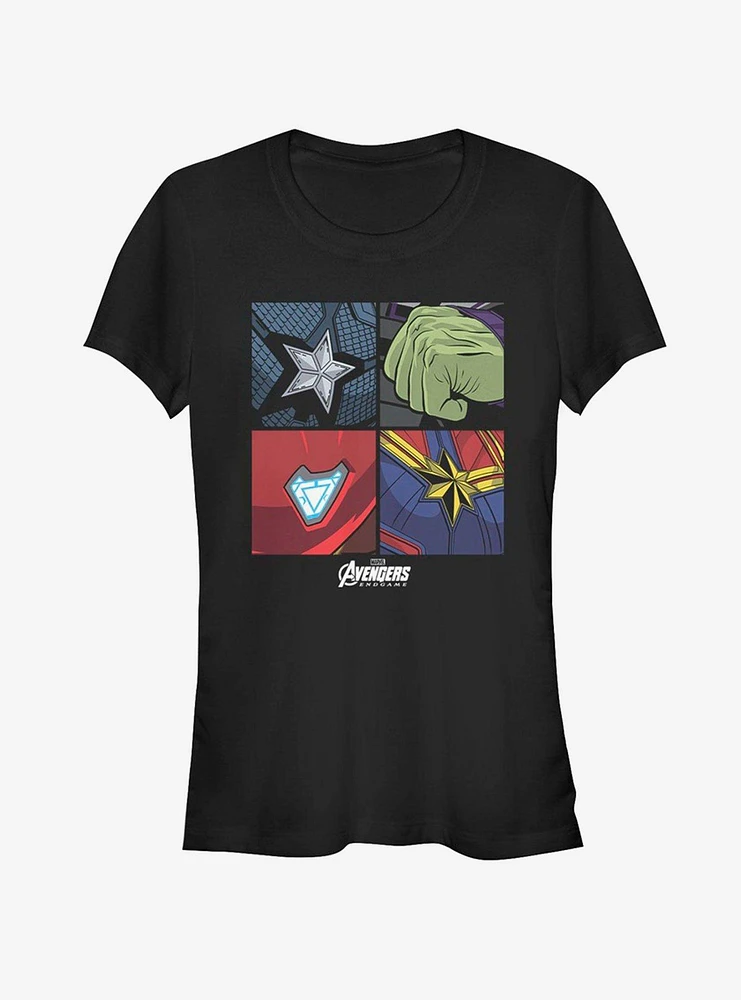 Marvel Avengers Endgame Hero Emblems Girls T-Shirt