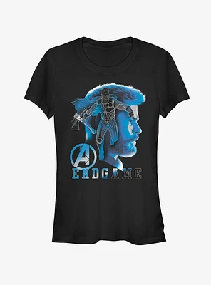 Marvel Avengers Endgame Thor Silhouette Girls T-Shirt