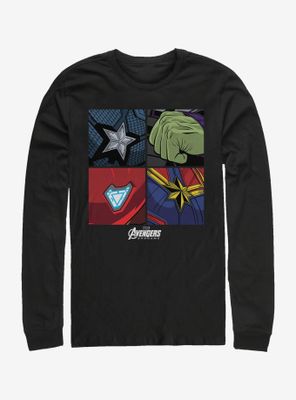 Marvel Avengers Endgame Hero Emblems Long Sleeve T-Shirt