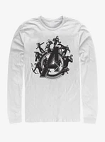 Marvel Avengers Endgame Flying Heroes Long-Sleeve T-Shirt