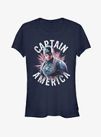 Marvel Avengers Endgame Captain America Burst Girls T-Shirt