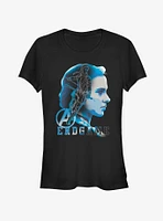 Marvel Avengers Endgame Black Widow Silhouette Girls T-Shirt