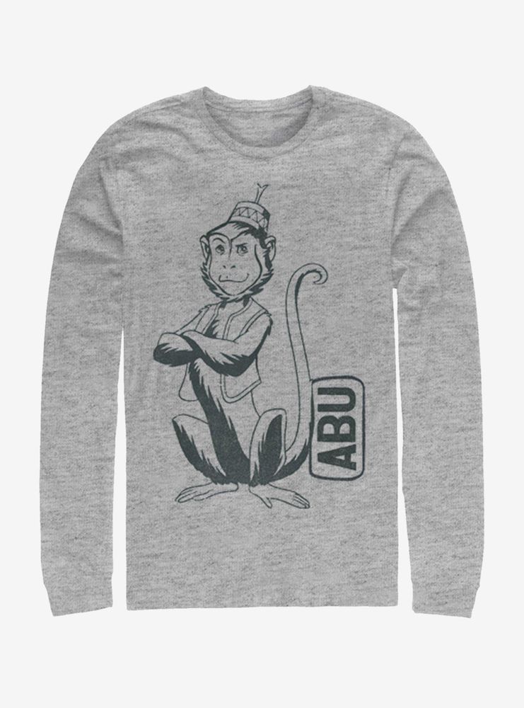 Disney Aladdin 2019 Abu Side Kick Pocket Long Sleeve T-Shirt