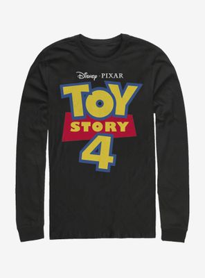 Disney Pixar Toy Story 4 Full Color Logo Long Sleeve T-Shirt