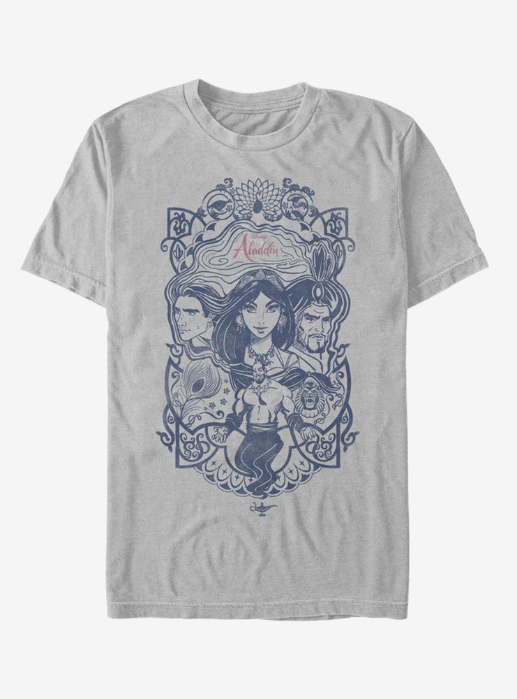 Disney Aladdin 2019 Vintage Collage T-Shirt