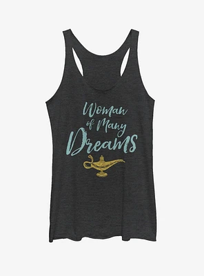 Disney Aladdin 2019 Woman of Many Dreams Cursive Womens Tank