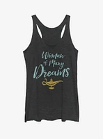 Disney Aladdin 2019 Woman of Many Dreams Cursive Womens Tank