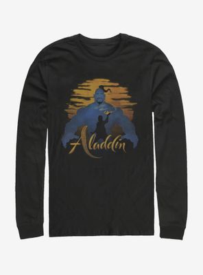 Disney Aladdin 2019 Genie Silhouette Long Sleeve T-Shirt