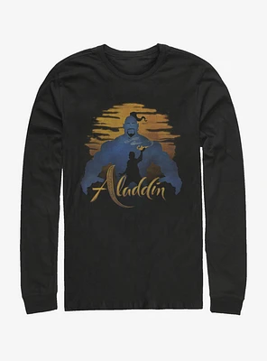 Disney Aladdin 2019 Genie Silhouette Long Sleeve T-Shirt