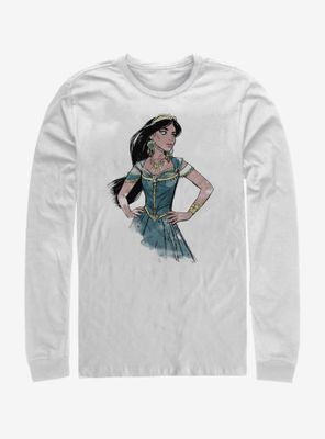 Disney Aladdin 2019 Jasmine Sketch Long Sleeve T-Shirt