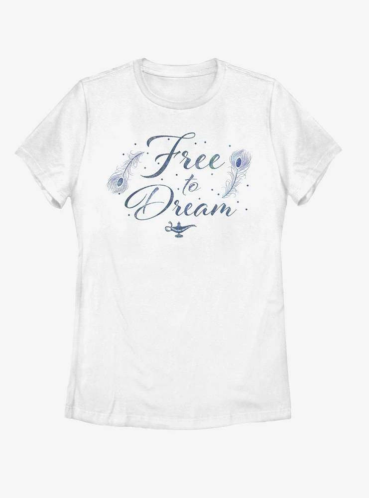 Disney Aladdin 2019 Free To Dream Womens T-Shirt