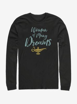 Disney Aladdin 2019 Woman of Many Dreams Cursive Long Sleeve T-Shirt