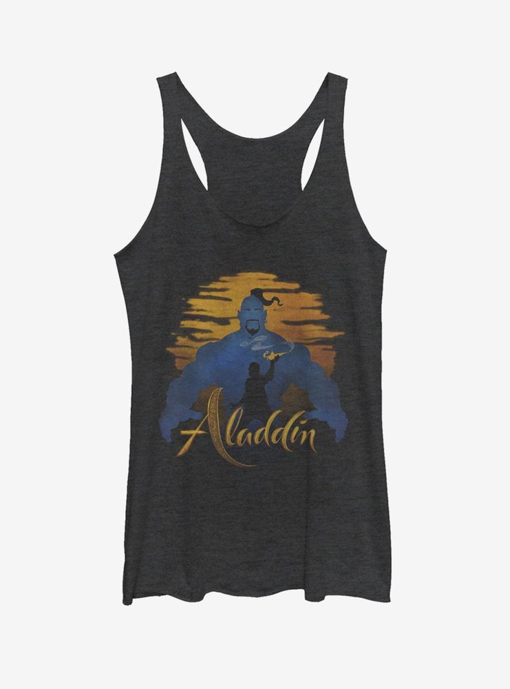 Disney Aladdin 2019 Genie Silhouette Womens Tank