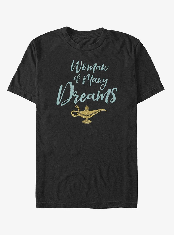 Disney Aladdin 2019 Woman of Many Dreams Cursive T-Shirt