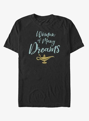 Disney Aladdin 2019 Woman of Many Dreams Cursive  T-Shirt