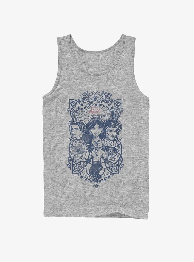 Disney Aladdin 2019 Vintage Collage Tank