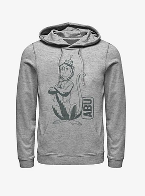 Disney Aladdin 2019 Abu Side Kick Pocket Hoodie